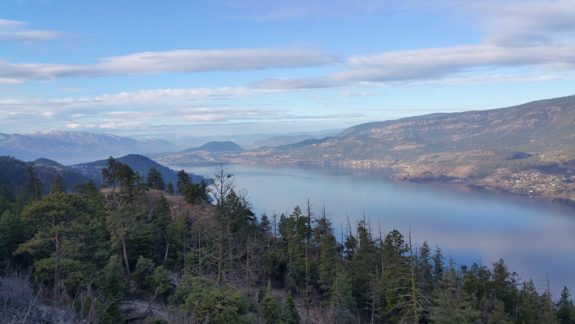 view of one of the hikes in Kelowna and the okanagan